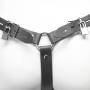 DOMINIX Deluxe Leather Lockable Female Chastity Belt