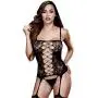 Baci Lingerie Corset-Style Crotchless Suspender Bodystocking Baci Lingerie Corset-Style Crotchless Suspender Bodystocking