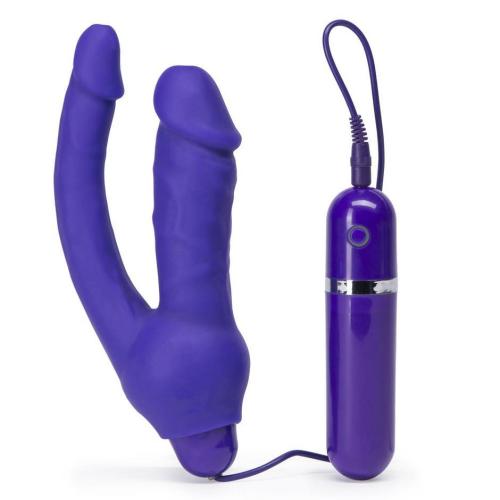 Double O Heaven 10 Function Vibrating Silicone Double Penetration Dildo