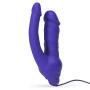 Double O Heaven 10 Function Vibrating Silicone Double Penetration Dildo