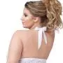 Worldgirl Plus Size Unwrap Me White Lace Babydoll