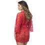 Worldgirl Flaunt Me Red Lace Robe