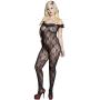 Music Legs Plus Size Bardot Crotchless Bodystocking Music Legs Plus Size Bardot Crotchless Bodystocking