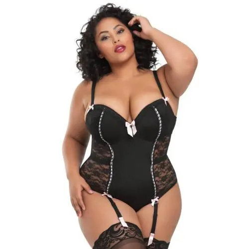 Worldgirl Plus Size Seduce Me Push-Up Crotchless Body Worldgirl Plus Size Seduce Me Push-Up Crotchless Body