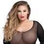 Worldgirl Plus Size Long Sleeve Black Mini Dress Worldgirl Plus Size Long Sleeve Black Mini Dress