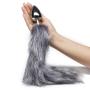 EasyToys Large Aluminium Faux Fur Tail Butt Plug