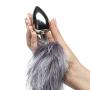 EasyToys Large Aluminium Faux Fur Tail Butt Plug