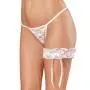 Exposed Lace White Lace Leg Garter with Satin Bow Exposed Lace White Lace Leg Garter with Satin Bow