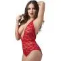 Worldgirl Crotchless Deep Plunge Red Lace Body