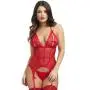 Worldgirl Red Peek-A-Boo Merry Widow Bustier