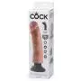 King Cock Vibrating Girthy Realistic Suction Cup Dildo 8.5 Inch
