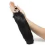DOMINIX Deluxe Stainless Steel Medium Faux Fur Animal Tail Butt Plug