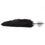 DOMINIX Large Stainless Steel Faux Fur Animal Tail Butt Plug