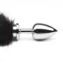 DOMINIX Large Stainless Steel Faux Fur Animal Tail Butt Plug