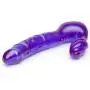 Worldgirl Double Wow Strapless Strap-On Dildo Vibrator 7 Inch