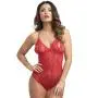 Worldgirl Red Crotchless Lace Peek-a-Boo Body