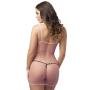 Worldgirl Pink Fishnet Mini Dress