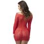 Worldgirl Off the Shoulder Red Lace Mini Dress