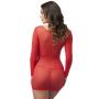 Worldgirl Long Sleeve Red Mini Dress