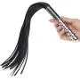 DOMINIX Deluxe Aluminium Dildo with Leather Flogger
