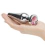 LuxGem Pink Jewelled Metal Butt Plug 4 Inch