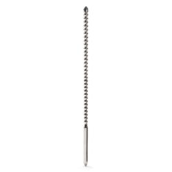 Sextreme 8mm Double Ended Stainless Steel Ribbed Urethral Dilator