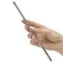Sextreme 8mm Double Ended Stainless Steel Ribbed Urethral Dilator