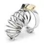 Impound Corkscrew Male Chastity Cage with Urethral Sound