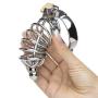 Impound Corkscrew Male Chastity Cage with Urethral Sound