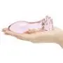 Worldgirl Full Bloom Large Rose Glass Butt Plug 4 Inch