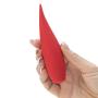 Red Hot Rechargeable Silicone Flickering Tongue Vibrator