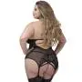 Worldgirl Plus Size Twilight Temptation Halterneck Basque Set Worldgirl Plus Size Twilight Temptation Halterneck Basque Set