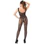 Worldgirl Crotchless All-in-One Floral Lace Bodystocking