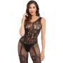 Worldgirl Crotchless All-in-One Floral Lace Bodystocking