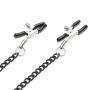 Bondage Boutique Black Rose Collar with Nipple Clamps