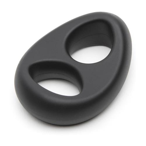 Worldgirl Double Ring Stretchy Silicone Cock and Ball Ring