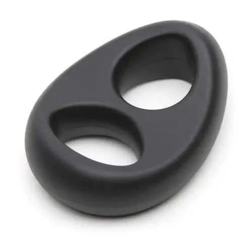 Worldgirl Double Ring Stretchy Silicone Cock and Ball Ring