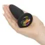 Glams Large Silicone Butt Plug with Rainbow Crystal 4 Inch Glams Large Silicone Butt Plug with Rainbow Crystal 4 Inch
