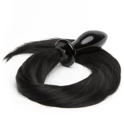 DOMINIX Deluxe Glass Faux Pony Tail Butt Plug DOMINIX Deluxe Glass Faux Pony Tail Butt Plug