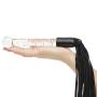 DOMINIX Deluxe Glass Dildo with Leather Flogger