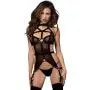 Dreamgirl Fetish Strappy Mesh Bustier Set Dreamgirl Fetish Strappy Mesh Bustier Set