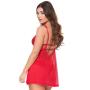 Worldgirl Love Me Red Lace Soft Cup Babydoll Set