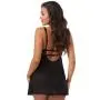 Worldgirl Love Me Black Lace Soft Cup Babydoll Set