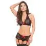 Worldgirl Black Lace Underwired Bra and Shorts Set Worldgirl Black Lace Underwired Bra and Shorts Set