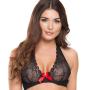 Worldgirl Black Lace Underwired Bra and Shorts Set