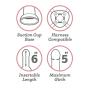 Lifelike Lover Basic Realistic Suction Cup Dildo 6 Inch
