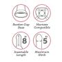 Lifelike Lover Basic Realistic Suction Cup Dildo 8 Inch