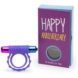 Happy Anniversary Couple's Vibrating Cock Ring Gift