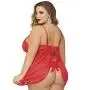 Seven 'til Midnight Plus Size Underwired 1/2 Cup Bow Back Babydoll Set Seven 'til Midnight Plus Size Underwired 1/2 Cup Bow Back Babydoll Set