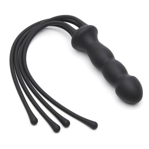 Doc Johnson Silicone Flogger Whip with Dildo Handle